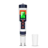 Pool Salt Tester pH Meter ORAPXI Salinity Meter and pH Tester PPM EC Meter with LCD Screen 5 in 1- Salt pH TDS EC Meter for Saltwater Pool, Hot Tubs, Spas, Aquarium, Hydroponics System, Home Brew