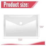 Vmiapxo 40 Pack Stamp and Die Storage Pockets, Reusable Small Plastic Envelopes Waterproof Sticker Organizer Receipt Holder Photo Storage Folders (3\" x 5\")