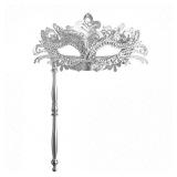 YU FENG Masquerade Mask Venetian Metal Mask for Women Couples Besties Costume Masks for Prom,Balls,Mardi Gras,Halloween,Party
