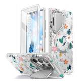 i-Blason Cosmo for Samsung Galaxy S24 Ultra Case with Camera Cover Stand, [Support MagSafe] Stylish 360 Full Case with Screen Protector & Kickstand Magnetic Phone Case for S24 Ultra, Paint