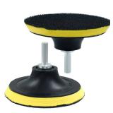 Luomorgo 4 Inch Hook & Loop Backing Pad Orbital Sander Polisher Sanding Pad with M10 Drill Adapter 2pcs