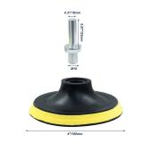 Luomorgo 4 Inch Hook & Loop Backing Pad Orbital Sander Polisher Sanding Pad with M10 Drill Adapter 2pcs