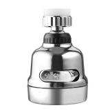 360Â° Kitchen Faucet Sprayer Attachment - Stainless Steel Swivel Kitchen Sink Faucet Head Replacement, 3 Adjustable Modes, Water Saving, Easy to Install, for Round Taps with Internal & External Thre