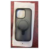 TORRAS Ultra-Magnetic Ostand for iPhone 16 Pro Case, [Compatible with MagSafe] [Flexible Stable Stand] Military-Grade Protection Translucent Slim Anti-Scratch Ring Kickstand, Frosted Black 6.3\"