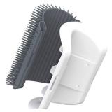 3.0 Softer Cat Self Groomer with Catnip, Dog Cat Corner Groomer,Wall Corner Scratcher Comb,Grooming Massage Brush, Perfect Scratch Massager Tool for Long & Short Fur Kitten/Puppy (1 Pack)