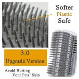 3.0 Softer Cat Self Groomer with Catnip, Dog Cat Corner Groomer,Wall Corner Scratcher Comb,Grooming Massage Brush, Perfect Scratch Massager Tool for Long & Short Fur Kitten/Puppy (1 Pack)
