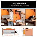Squirrel Gray Bedside Perch â Perfect dorm gift & small space essential! USB-C & A charging, cup holder fits Hydro Flask, YETI, S