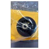 LOTOWELZON 2pcs Luggage Suitcase Replacement Wheels, 75mm Rubber Inline Roller Skate Wheels with 8mm(0.31\") ABEC-7 608ZZ Bearings Repair Kits (Black, OD75xW24mm/2.95\" x0.94)