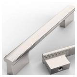 Asidrama 10 Pack 5 Inch(128mm) Brushed Satin Nickel Kitchen Cabinet Handles, Cabinet Pulls Kitchen Cabinet Hardware for Cupboard Drawer Pulls