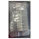 TKOnline 200 Pack 12oz Plastic Nacho Trays, 6x5 Inches 2 Compartments Disposable Snack Tray with Chip and Dip Holder, Clear Nacho Containers for Concession Stands Movie Night Carnival Party Supplies