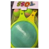 shuangjishan Toss and Catch Game for Kids: Toss and Catch Ball Set - Outdoor Catching Balls Paddle Toys for Ages 3+ Beach Paddle Ball Sets for Yard and Backyard Summer Outside Activities