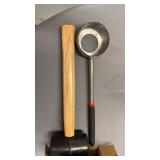 YiePhiot Coconut Opener Tools with Hammer, Super Safe & Easy to Open Young Coconuts Tool, Food Grade Stainless Steel Coconut Opener Set, Rubber Mallet with Handle