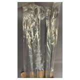 Skewers for Kabobs, 14\" Metal Kebab Skewers for Grilling Flat Long Stainless Steel Kabob Sticks, Reusable Grill Shish BBQ Barbecue Sticks for Meat Chicken Vegetable Shrimp