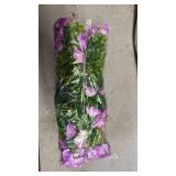 HyeFlora Artificial Flowers for Outdoors Fake Plants Outside Decoration, 12 Bundles Silk Purple Morning Glory UV Resistant Look Real Faux Flowers for Planter Front Door Porch Patio Yard Gardens Home