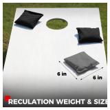 Cornhole Bags Set of 8 Regulation Weight & Size Includes Carry Case