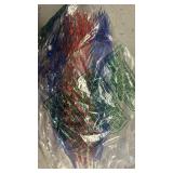 Giegxin 16 Pack Halloween Artificial Glitter Berry Stem, 17 Inches Fall and Thanksgiving Floral Picks Branches for Vase Centerpieces Labor Day Decor Holiday Ornaments(Red, Blue, White)