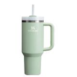 Stanley Quencher H2.0 Tumbler with Handle and Straw 40 oz | Flowstate 3-Position Lid | Cup Holder Compatible for Travel | Insulated Stainless Steel Cup | BPA-Free | Matcha Cream