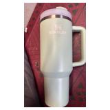 Stanley Quencher H2.0 Tumbler with Handle and Straw 40 oz | Flowstate 3-Position Lid | Cup Holder Compatible for Travel | Insulated Stainless Steel Cup | BPA-Free | Matcha Cream