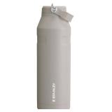 Stanley IceFlow Flip Straw 2.0 Water Bottle 50 OZ | Built-In Straw with Larger Opening | Lightweight & Leak-Resistant | Insulated Stainless Steel | BPA-Free | Ash