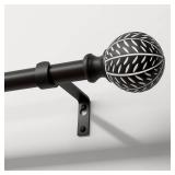 QDWIS Black Curtain Rods for Windows 66 to 120 Inch,1