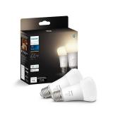 Philips Hue Smart 60W A19 LED Bulb - Soft Warm White Light - 2 Pack - 800LM - E26 - Indoor - Control with Hue App - Works with Alexa, Google Assistant and Apple Homekit
