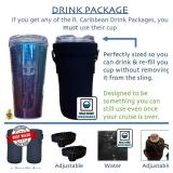 Royal Caribbean Cruise Essentials 2024 - 2-Pack Cup Sling (Black)