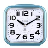 5.5\" Large Analog Alarm Clock,Silent Non Ticking, Gentle Wake, Beep Sounds, Increasing Volume, Battery Operated Snooze and Manual Light, Easy Set