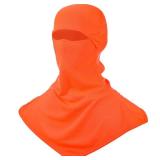 JaGely Balaclava Summer Full Face Mask for Sun Protection Breathable Motorcycle Hood Helmet Liners Windproof Long Neck Cover (Orange)