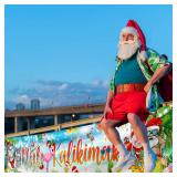 Mele Kalikimaka Banner Decoration,Hawaii Christmas Party Supplies Large Aloha Tropical Christmas Yard Sign Banner for Summer Hawaiian Party Decoration