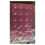 HITSLAM Square Shower Mat Non Slip, 21x21 Inch Bath Mat for Tub with Suction Cups and Drain Holes, Machine Washable Bathroom Shower Stall Floor Mat, Soft on Feet, Pink