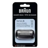 Braun Series 6 Electric Shaver Replacement Head with Sensitive Skinguard, Easily Attach Your Shaver Head, Compatible with New Generation Series 6 Shavers, 64B, Black