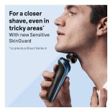 Braun Series 6 Electric Shaver Replacement Head with Sensitive Skinguard, Easily Attach Your Shaver Head, Compatible with New Generation Series 6 Shavers, 64B, Black