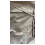 ALYVIA SPRING Cream Fabric Shower Curtain Liner Waterproof - Soft & Light-Weight Cloth Shower Liner with 3 Magnets, Hotel Quality & Machine Washable - Standard Size 72x72, Cream