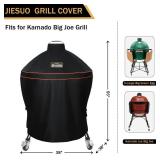 JIESUO Grill Cover for KAMADO Big Joe Grills, Heavy Duty Waterproof Grill Accessories for Kamado Big Joe 24 inch
