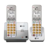 AT&T EL51203 2 Handset DECT 6.0 Cordless Home Phone Full-Duplex Handset Speakerphone, Backlit Display, Lighted Keypad, Caller ID/Call Waiting, Phonebook, Eco Mode, Voicemail Key, Quiet Mode,Intercom