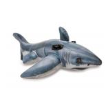 INTEX Great White Shark Inflatable Pool Float: Animal Pool Toy For Kids â 2 Heavy-Duty Handles â 88lb Weight Capacity â 68\" x 42\" â For Ages 3+