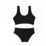 JÂ·E Sterguard Girls Two Piece Swimsuits Teen Bikini with Removable Bra Padded Girls