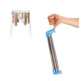 Ligtchser Portable Travel Garment Rack,Folding Clothes Rack for Dance,Travel,Camping, Drying,RV, Indoor,Outdoor. A Collapsible Mini Clothing Rack.