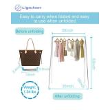 Ligtchser Portable Travel Garment Rack,Folding Clothes Rack for Dance,Travel,Camping, Drying,RV, Indoor,Outdoor. A Collapsible Mini Clothing Rack.
