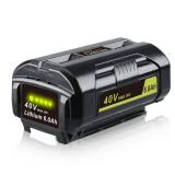 VANTTECH OP4040A1 40V 6.0Ah Lithium-ion Battery Replacement for Ryobi 40V Battery OP4040 OP4050A OP4026 OP40201 OP40261 OP4030 OP40301OP4050 OP40601 mit LED Indicator