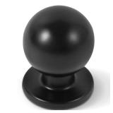 khtumeware 10 Pack 1 Inch (25mm) Cabinet Knobs - Matte Black Solid Drawer Pulls and Door Knobs for Cabinets and Dressers