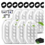 Cat Water Fountain Filters with Pre-Filter Sponges Set for 3.2L/108oz Pet Cat Water Fountain, Pet Fountain Filter Replacement