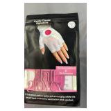 Caddy Classic Ladies Golf Glove Women | Half Finger Mesh Design for High Breathability | Premium Leather Construction for Comfortable Fit | Includes Stylish Magnetic Ball Marker