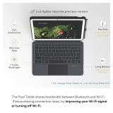 EIP Magnetix Keyboard Case for Google Pixel Tablet 11 inch (2023), Adjustable Viewing Angle, Detachable, Easy Carry, Protective Cover Compatible with Speaker Dock, 7 Backlight Color, US Layout