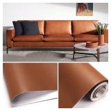 BSZHTECH Leather Repair Tape Self-Adhesive Leather Repair Patch for Couch Furniture Sofas Car Seats Advanced PU Vinyl Leather Repair Kit (RBrown, 3.9X79 inch)