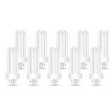 Circle (10 Pack PLT-26W 835, 4 Pin GX24q-3, 26 Watt Triple Tube, Compact Fluorescent Light Bulb, 3500K Neutral White, 10 Count (Pack of 1)