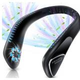 Kakashi 6000mAh Portable Neck Fan Rechargeable, Bladeless Operated Wearable Personal Fan with 3 Speeds, 360Â°Cooling Leafless Hanging Neck Fan Blow Cold Air for Travel Outdoor