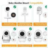 Baby Monitor Floor Stand Holder Mount Compatible with HelloBaby, Nanit Pro & Flex Stand, Owlet, Infant Optics, Motorola, VAVA, 37.4\" - 69\" Adjustable Height Universal Baby Camera Floor Stand Mount