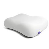 C CUSHION LAB Deep Sleep Pillow, Patented Ergonomic Contour Design for Side & Back Sleepers, Orthopedic Cervical Shape Gently Cradles Head & Provides Neck Support & Shoulder Pain Relief - Calm Grey