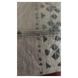 BESTSWEETIE 3x5 Area Rugs for Living Room Washable Moroccan Farmhouse Neutral Geometric Low Pile Non-Slip Soft Print Pattern Rug for Bedroom Kitchen Dining Room Entryway Grey/Black/Navy